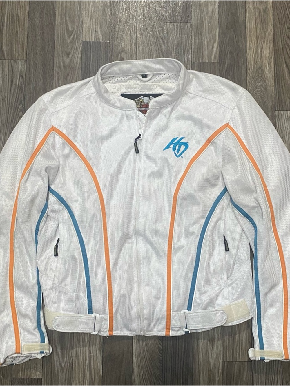 Harley Davidson 2000s Biker Flames Y2k Jacket